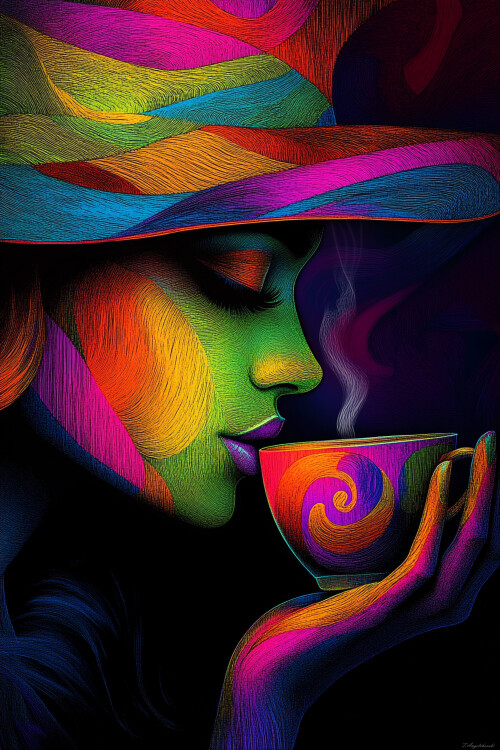 Colorful Sip of Inspiration