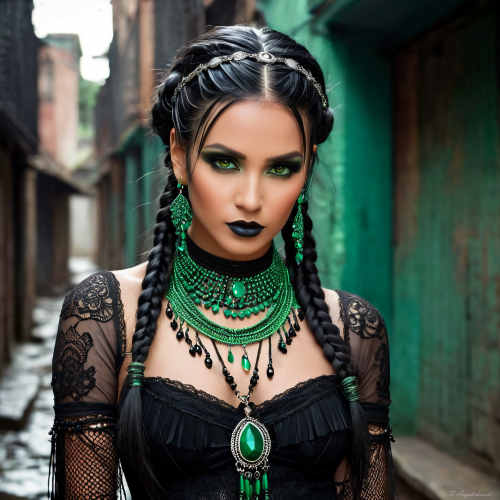 The Emerald Enchantress Glow of Dark Beauty